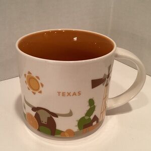 Starbucks You Are Here Collection Texas Coffee Mug 14 oz.